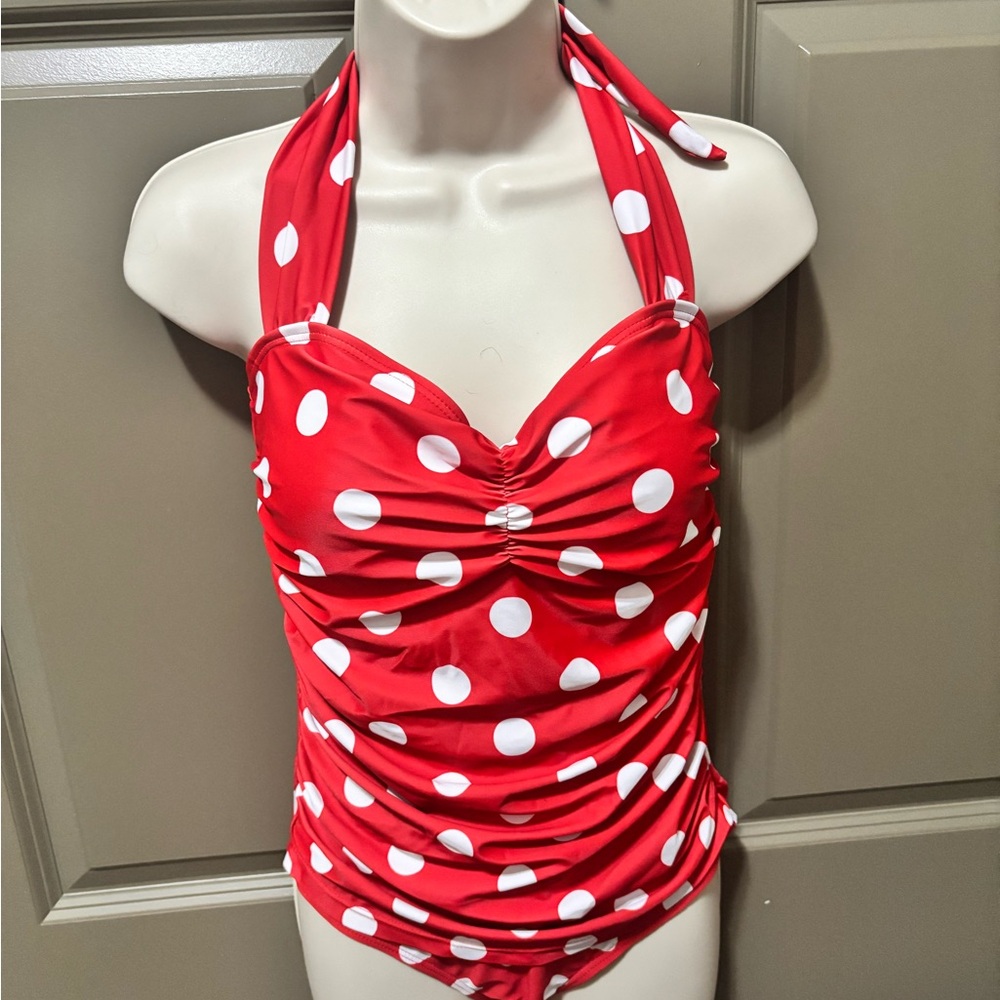 Red vintage style Polka Dot women’s Swimwear never worn